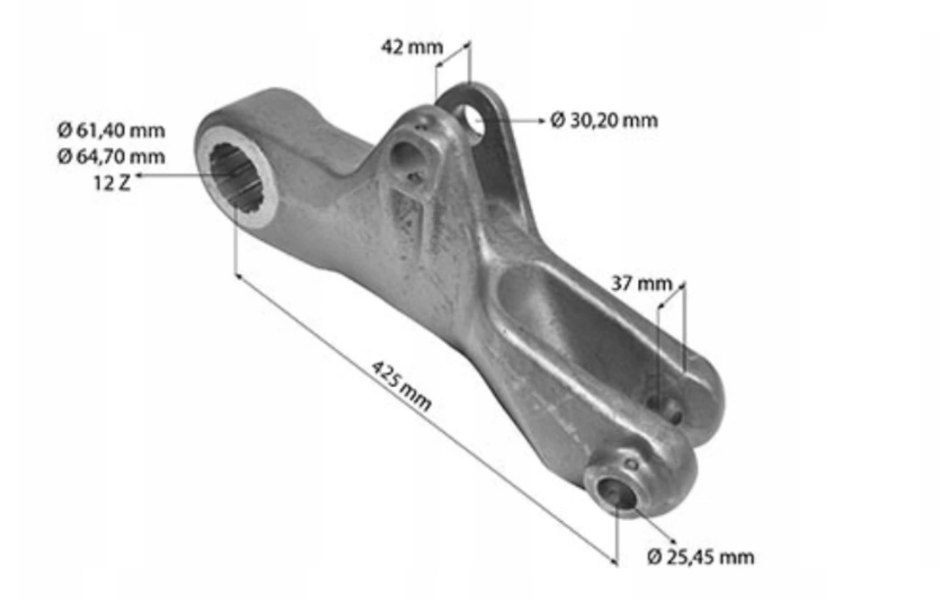 BRAZO ELEVADOR IZQUIERDO ADAPTABLE A JOHN DEERE 6010/20/30 - 7020/30