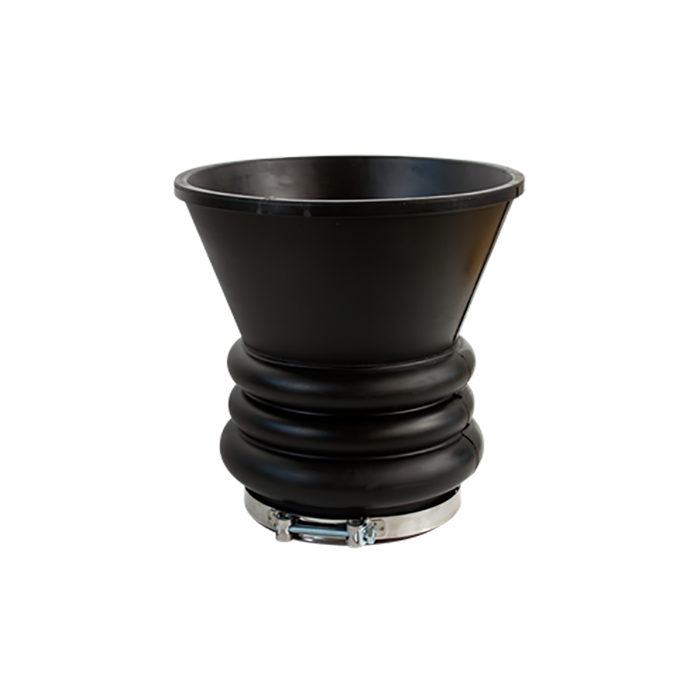EMBUDO GOMA CON ABRAZADERA INOX. 220mm RIV 195 SMART