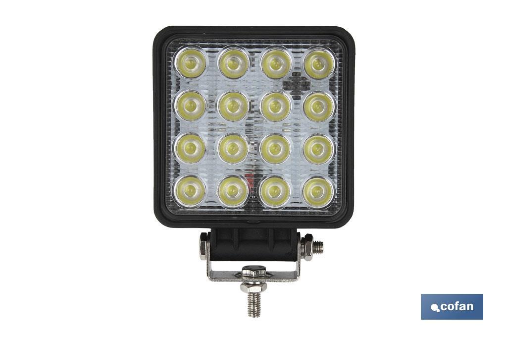 Faro de trabajo 16 Led 48W 3360 Lm, IP67 (10-30V)