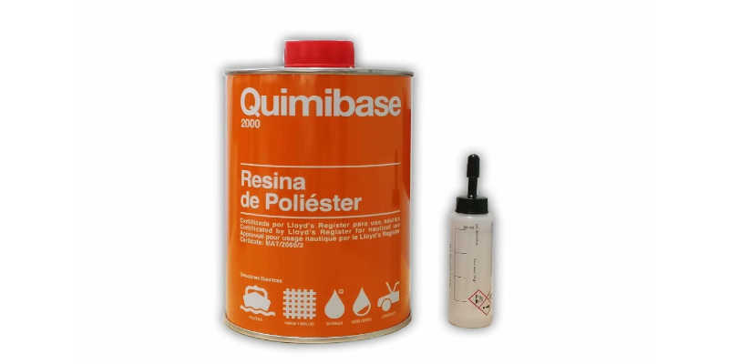 RESINA DE POLIESTER TRANSPARENTE + CATALIZADOR QUIMIBASE 2000 1KG