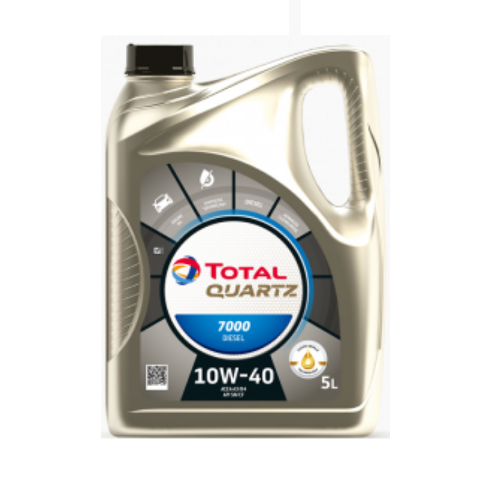 ACEITE DE MOTOR TOTAL QUARTZ DIESEL 7000 10W40 5L