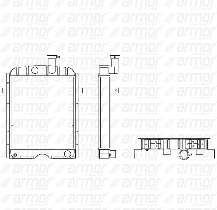 RADIADOR Adaptable a tractores EBRO 155,155E,160E
