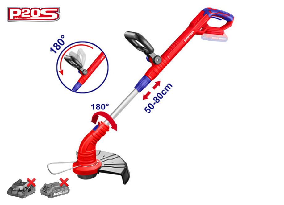 RECORTABORDES BATERIA 20V EMTOP - P20S (NO INCLUYE BATERIA NI CARGADOR)