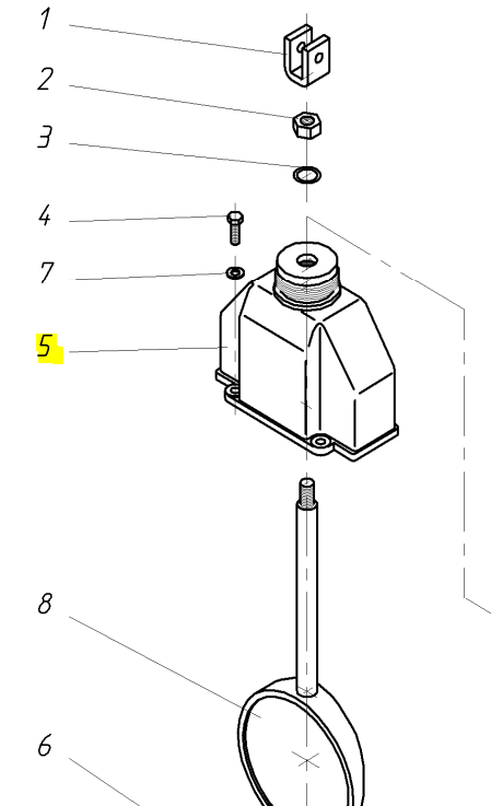 Tapa superior válvulas mecánicas HERTELL Ø 125 mm (N.5)