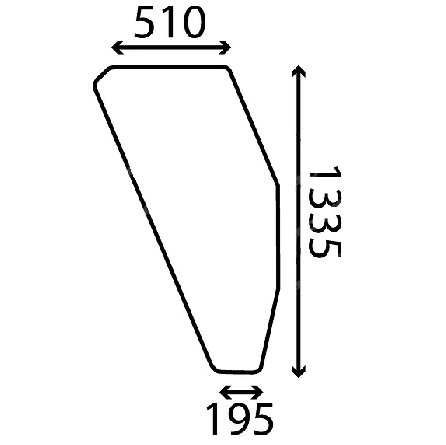 CRISTAL PUERTA DERECHA Adaptable a FIAT Series 88/90/94