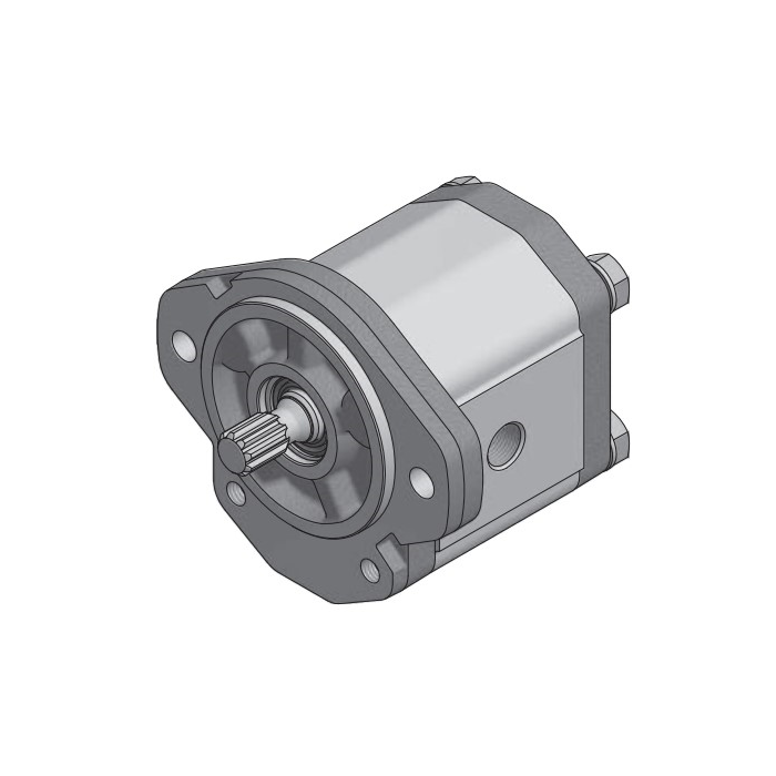 Bomba de Engranajes 10L/Min Giro DCH. M6x10 Eje Cónico 1:8 Roquet