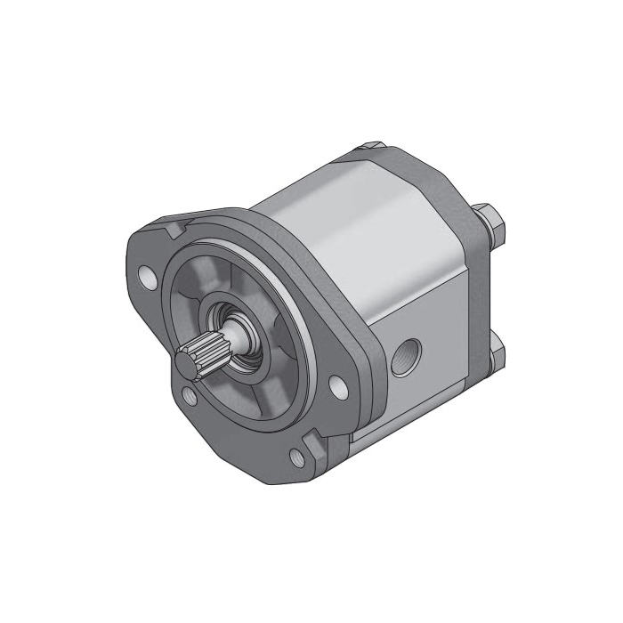 Bomba de Engranajes Giro IZQ. 10,6 cm3 Eje Estriado 9D Roquet