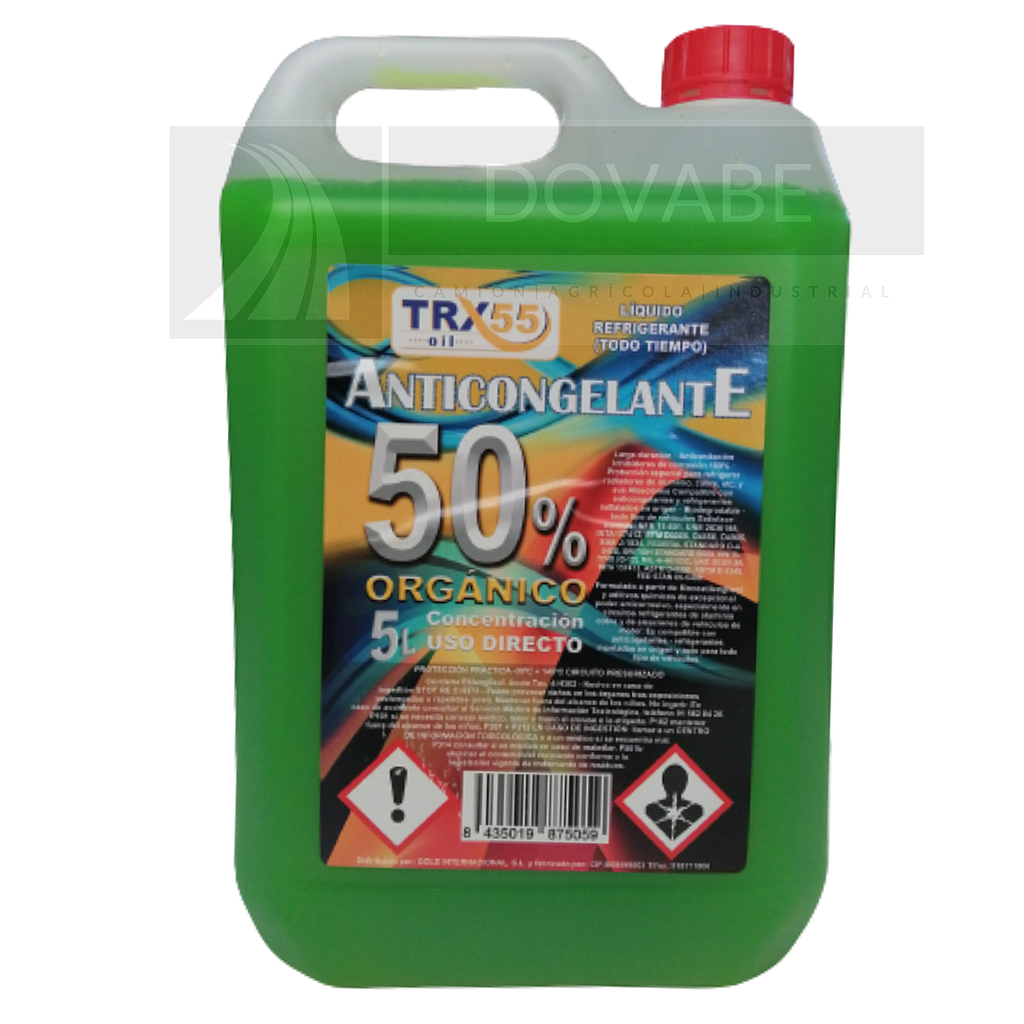 Anticongelante Silveroil orgánico 50% 5L (Verde)