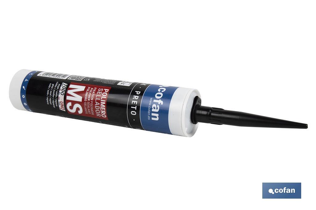 Polímero Sellador MS Negro envase de 290 ml