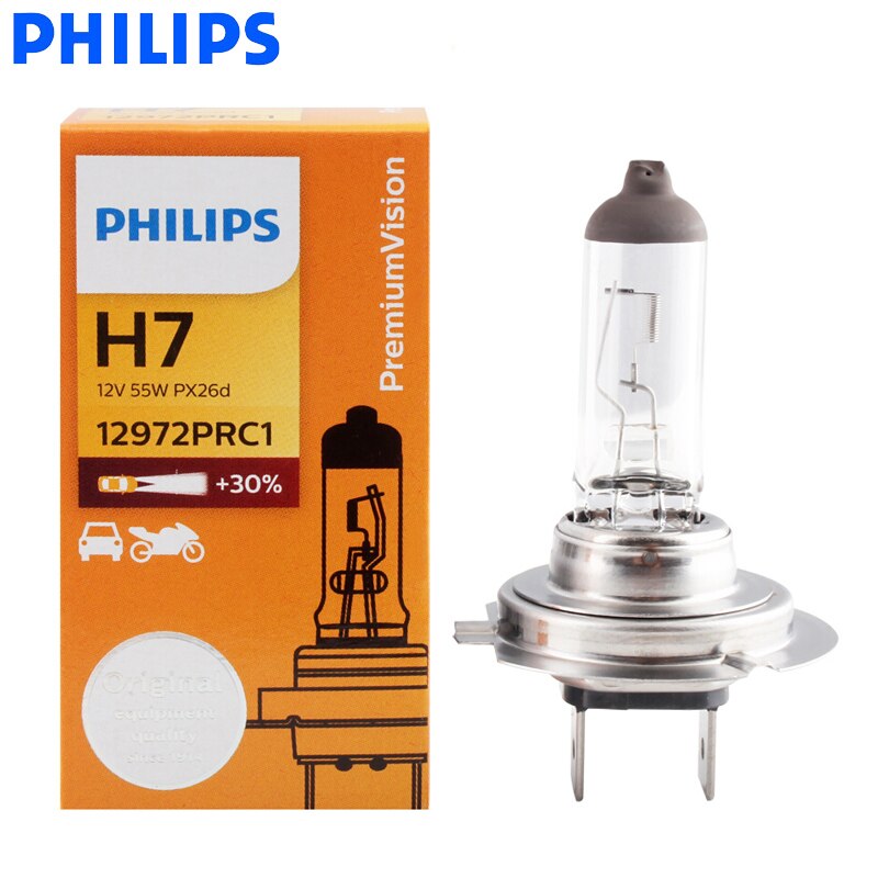 Lámpara H7 Vision 12V 55W PX26d PHILIPS