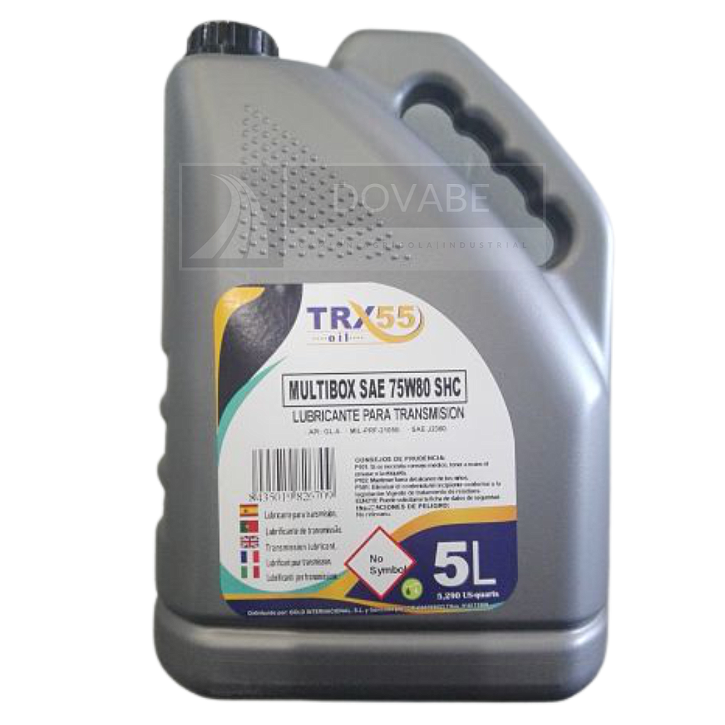 ACEITE REDUCTOR 75W80 TRX55 MULTIBOX SHC 5L.