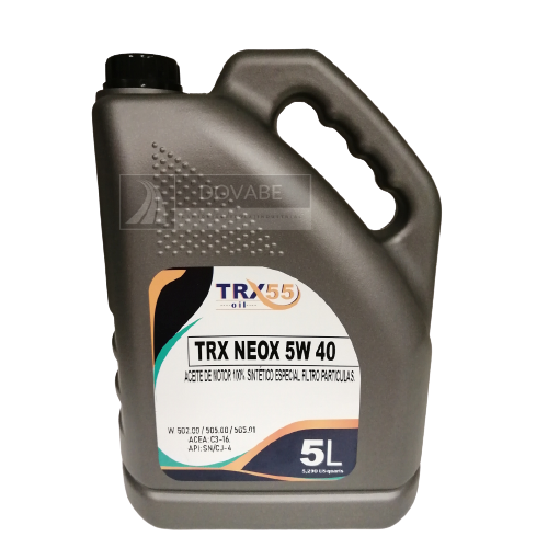 ACEITE MOTOR 5W40 TRX55 NEOX 5L. (VEHICULOS LIGEROS)