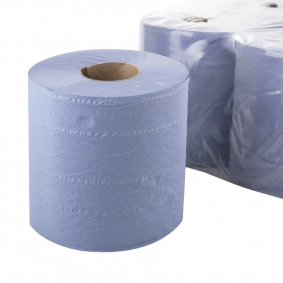 BOBINA GRANDE PAPEL MECANICO 3 CAPAS AZUL