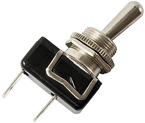 INTERRUPTOR PLATEADO 2 POSICIONES 2 CLAVIJAS