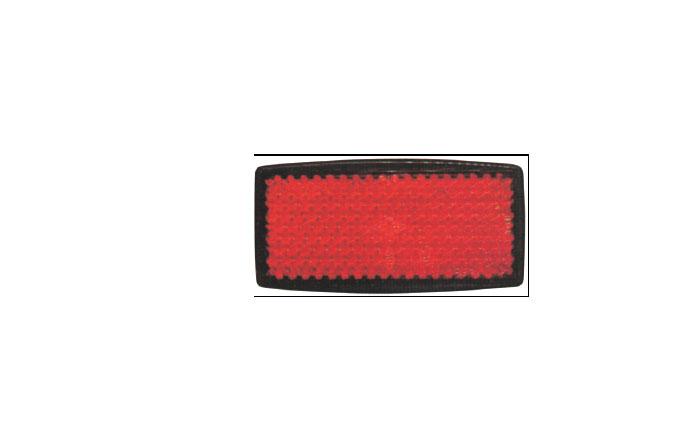 CATADIOPTRICO ROJO RECTANGULAR CON TORNILLO 105x54 mm
