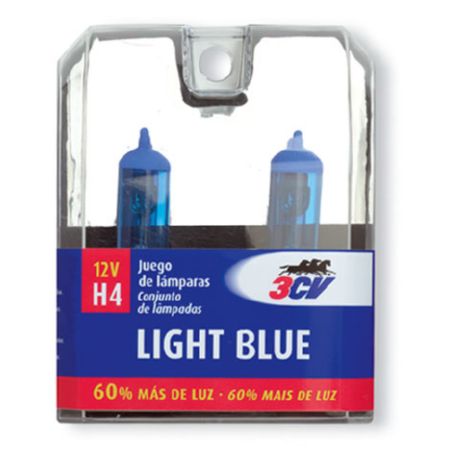 ESTUCHE LAMPARAS 3CV LIGHT BLUE H4 12V