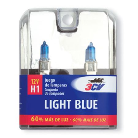 ESTUCHE LAMPARAS 3CV LIGHT BLUE H1 12V