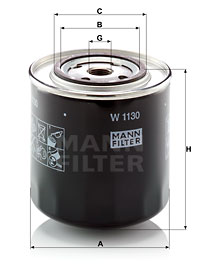 FILTRO ACEITE MANN W 1130
