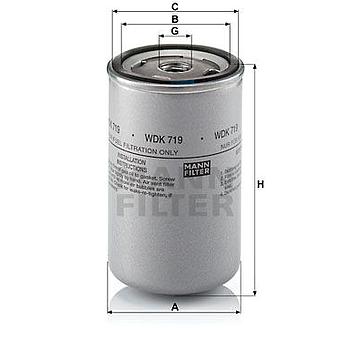 FILTRO COMBUSTIBLE MANN WDK 719