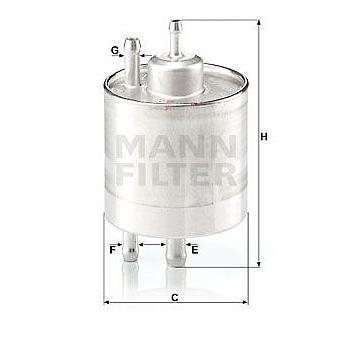 FILTRO COMBUSTIBLE MANN WK 513/5