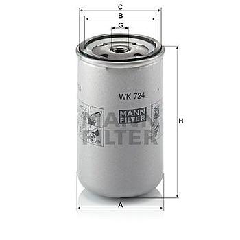 FILTRO COMBUSTIBLE MANN WK 724