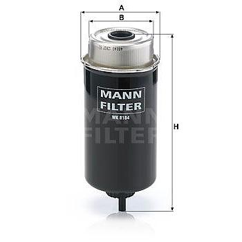FILTRO COMBUSTIBLE MANN WK 8184