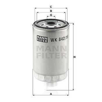 FILTRO COMBUSTIBLE MANN WK 842/16