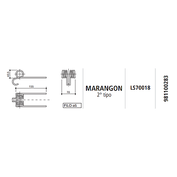 MUELLE AUTOCARGADOR MARANGON 2° tipo LS70018