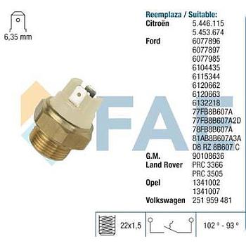 Termocontacto ventilador FAE 37110