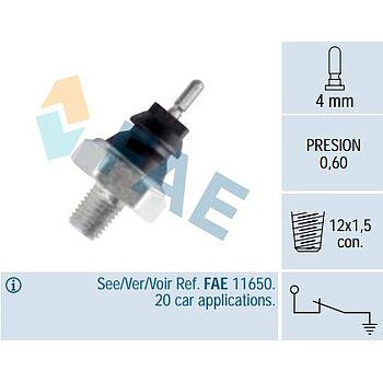 Sensor presión aceite FAE 12160